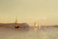 View of Boston Harbour Near Castle Island, 1872-Francis Augustus Silva-Giclee Print