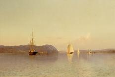 View of Boston Harbour Near Castle Island, 1872-Francis Augustus Silva-Framed Giclee Print