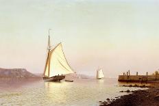 View of Boston Harbour Near Castle Island, 1872-Francis Augustus Silva-Framed Giclee Print