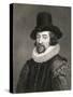 Francis Bacon, 1st Baronet (1561-1626) from 'Gallery of Portraits', Published in 1833-null-Stretched Canvas