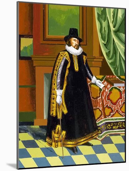 Francis Bacon, 1st Viscount Saint Alban,(1561 1626)-null-Mounted Giclee Print