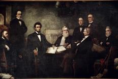 The First Reading of the Emancipation Proclamation-Francis Bicknell Carpenter-Framed Giclee Print