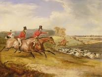 The Earl of Godolphin's 'Roxana' Held by Her Jockey, 1845-Francis Calcraft Turner-Giclee Print