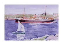 Steamer and Yacht, Iona-Francis Campbell Cadell-Premium Giclee Print