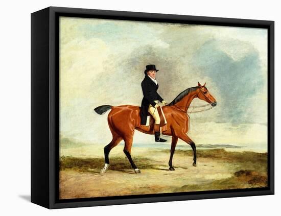 Francis Const on His Bay Hunter Riding Near the Sea, 1806-Benjamin Marshall-Framed Stretched Canvas