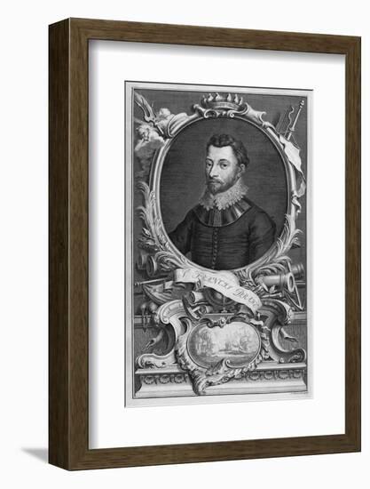 Francis Drake, English Explorer-Middle Temple Library-Framed Photographic Print