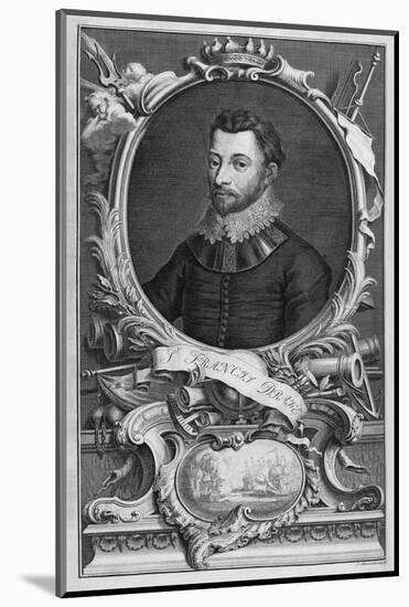 Francis Drake, English Explorer-Middle Temple Library-Mounted Photographic Print