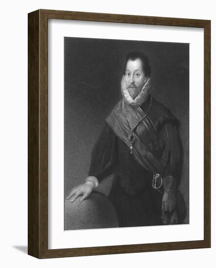 Francis Drake Holl-W Holl-Framed Art Print