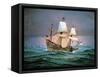 Francis Drake Sailed His Ship Golden Hind into History-null-Framed Stretched Canvas