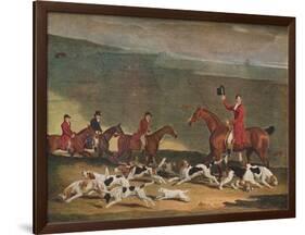 'Francis Duckenfield Astley, Esq., and his Harriers', c19th century-Richard Woodman-Framed Giclee Print