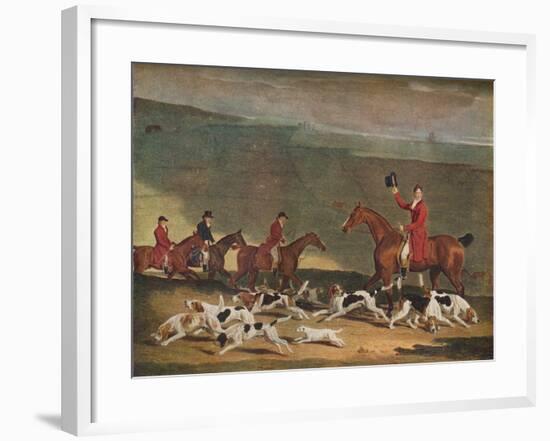 'Francis Duckenfield Astley, Esq., and his Harriers', c19th century-Richard Woodman-Framed Giclee Print