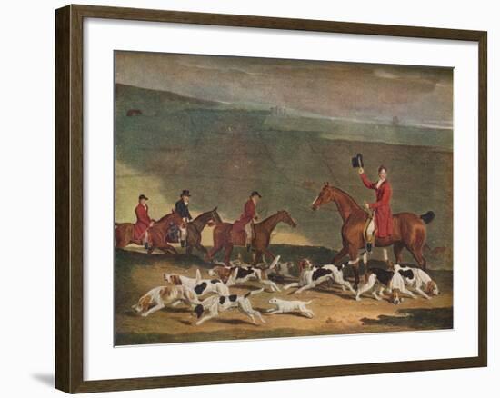 'Francis Duckenfield Astley, Esq., and his Harriers', c19th century-Richard Woodman-Framed Giclee Print