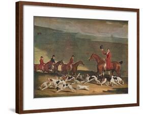 'Francis Duckenfield Astley, Esq., and his Harriers', c19th century-Richard Woodman-Framed Giclee Print