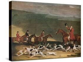 'Francis Dukinfield Astley, Esq., and his Harriers', 1809. (1941)-Richard Woodman-Stretched Canvas