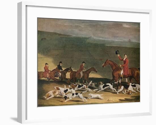 'Francis Dukinfield Astley, Esq., and his Harriers', 1809. (1941)-Richard Woodman-Framed Giclee Print