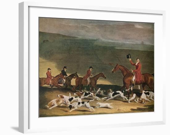 'Francis Dukinfield Astley, Esq., and his Harriers', 1809. (1941)-Richard Woodman-Framed Giclee Print