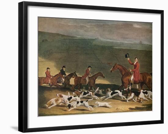 'Francis Dukinfield Astley, Esq., and his Harriers', 1809. (1941)-Richard Woodman-Framed Giclee Print