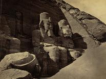 Facade of the Great Temple at Abu Simbel, 1865 (Sepia Photo)-Francis Frith-Giclee Print