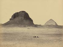 The Great Pyramid, with the Sphinx in the Foreground, El-Geezah, 1858 (B/W Photo)-Francis Frith-Giclee Print