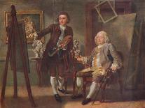 Samuel Richardson, the Novelist (1684-1761), Seated, Surrounded by His Second Family-Francis Hayman-Giclee Print