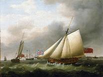 Three Hudson Bay Ships in the Thames-Francis Holman-Framed Premium Giclee Print