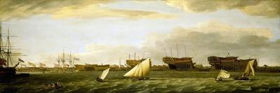 A Dockyard at Wapping-Francis Holman-Laminated Giclee Print