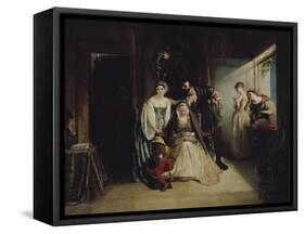 Francis I and Diane De Poitiers-Daniel Maclise-Framed Stretched Canvas