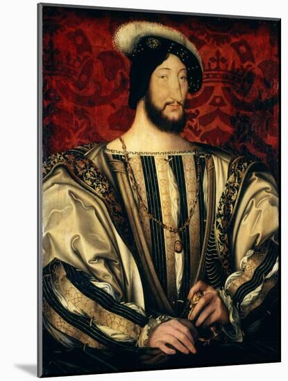 Francis I, c.1525, 1494-1547 King of France-Jean Clouet-Mounted Giclee Print