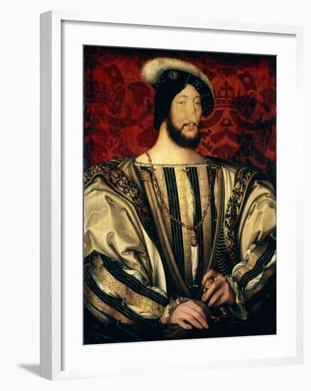 Francis I, c.1525, 1494-1547 King of France-Jean Clouet-Framed Giclee Print