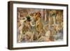 Francis I Drives out the Vices and Enters the Temple of Jupiter, C.1522-40 (Fresco)-Giovanni Battista Rosso Fiorentino-Framed Giclee Print