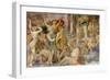 Francis I Drives out the Vices and Enters the Temple of Jupiter, C.1522-40 (Fresco)-Giovanni Battista Rosso Fiorentino-Framed Giclee Print