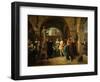 Francis I in the Studio of Benvenuto Cellini, 1837-Francesco Podesti-Framed Giclee Print