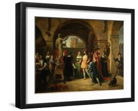 Francis I in the Studio of Benvenuto Cellini, 1837-Francesco Podesti-Framed Giclee Print