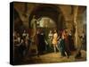 Francis I in the Studio of Benvenuto Cellini, 1837-Francesco Podesti-Stretched Canvas