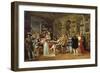 Francis I, Receiving a Painting of the Holy Family by Raphael, 1814-Gabriel Lemonnier-Framed Giclee Print