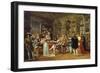 Francis I, Receiving a Painting of the Holy Family by Raphael, 1814-Gabriel Lemonnier-Framed Giclee Print