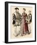 Francis II as King of France (Left), as Dauphin (Right); and His Sister, Elizabeth De Valois-null-Framed Giclee Print