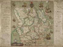 Map Of Ulster-Francis Jobson-Stretched Canvas