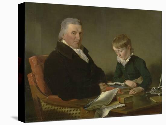 Francis Noel Clarke Mundy and His Grandson, William Mundy, 1809-Ramsay Richard Reinagle-Stretched Canvas