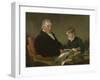 Francis Noel Clarke Mundy and His Grandson, William Mundy, 1809-Ramsay Richard Reinagle-Framed Giclee Print