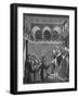 Francis of Assisi and Pope-null-Framed Art Print