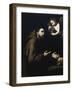 Francis of Assisi and the Angel with the Water Bottle, 1636-1637-José de Ribera-Framed Giclee Print