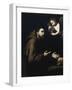 Francis of Assisi and the Angel with the Water Bottle, 1636-1637-José de Ribera-Framed Giclee Print