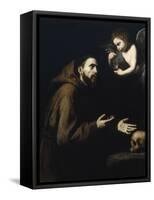 Francis of Assisi and the Angel with the Water Bottle, 1636-1637-José de Ribera-Framed Stretched Canvas