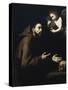Francis of Assisi and the Angel with the Water Bottle, 1636-1637-José de Ribera-Stretched Canvas