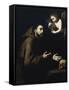 Francis of Assisi and the Angel with the Water Bottle, 1636-1637-José de Ribera-Framed Stretched Canvas