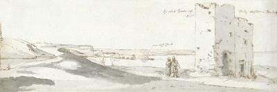 Tenby, 1678 (Pen & Ink and Wash on Paper)-Francis Place-Framed Premium Giclee Print