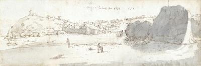 Tenby, 1678 (Pen & Ink and Wash on Paper)-Francis Place-Mounted Giclee Print