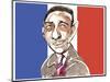 Francis Poulenc - caricature of French composer, 1899-1963-Neale Osborne-Mounted Giclee Print