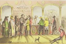 The Bar of a Gambling Saloon, Engraved by J. Brandard, 1855-Francis Samuel Marryat-Stretched Canvas